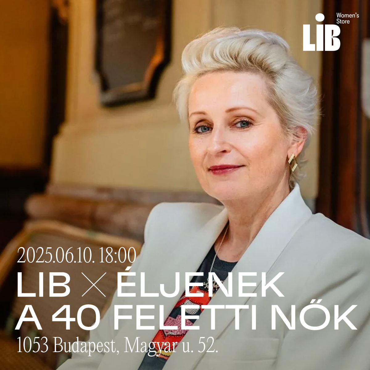Iványi Orsolya menopauza aktivista workshopja a Libben